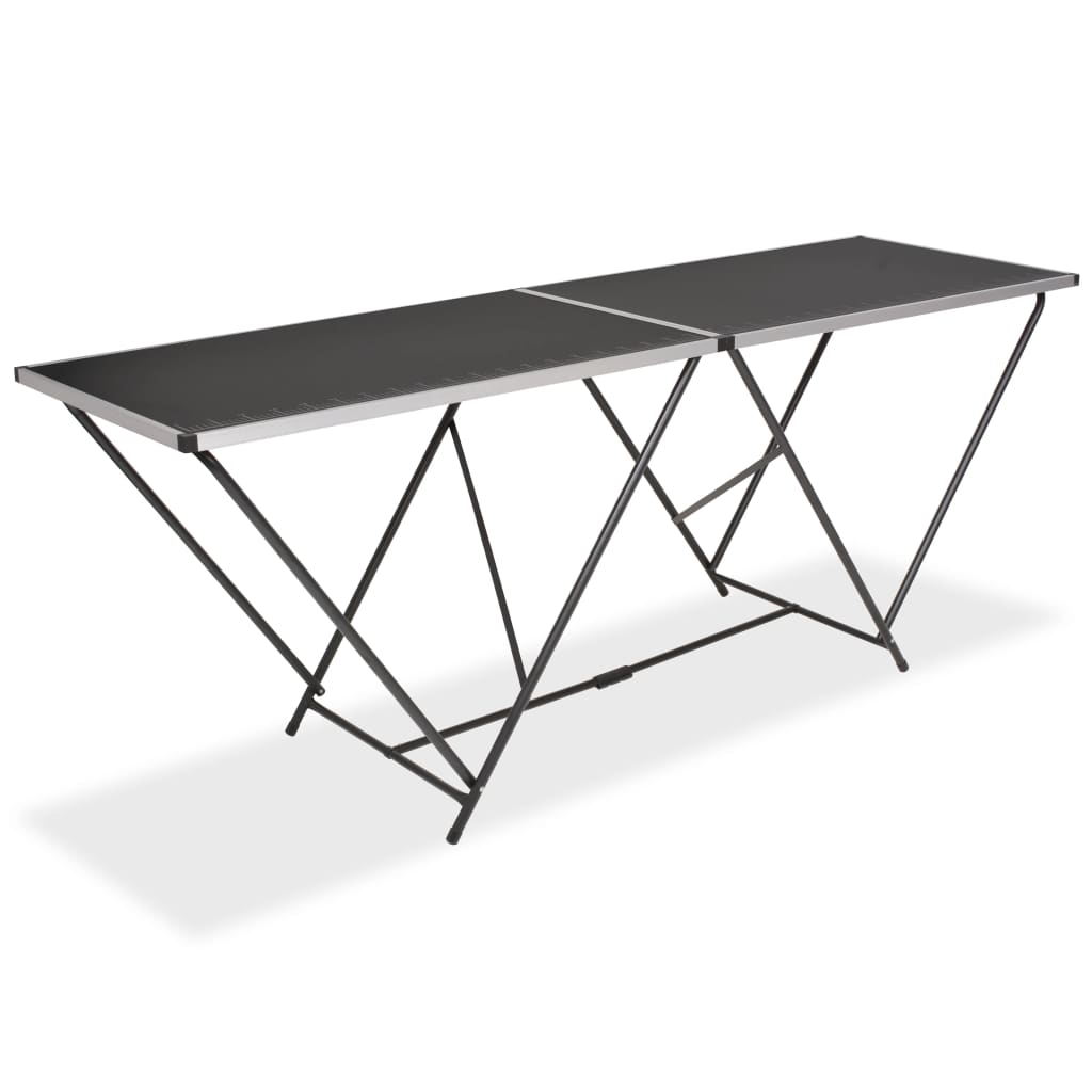 Vidaxl behangtafel inklapbaar 200x60x78 cm mdf en aluminium