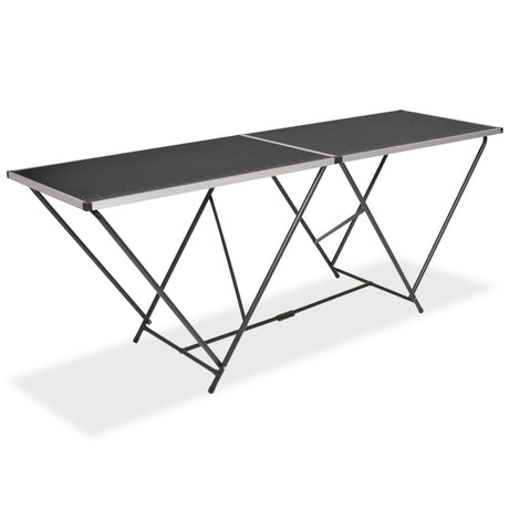 Vidaxl behangtafel inklapbaar 200x60x78 cm mdf en aluminium