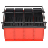 VIDAXL BRIQUETEN Press für Papier 38x31x18 cm Stahl schwarz und rot