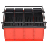 VIDAXL BRIQUETEN Press für Papier 38x31x18 cm Stahl schwarz und rot