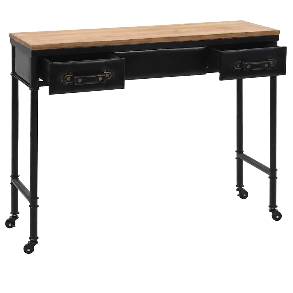 Vidaxl wandtafel 100x33,5x80 cm mdf en vurenhout