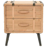 Vidaxl nachtkastje 50x35x57 cm massief vurenhout