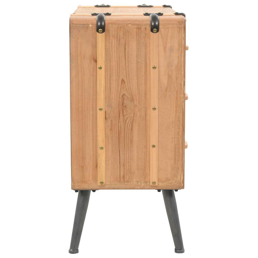 Vidaxl ladekast 91x35x73 cm massief vurenhout