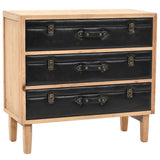 Vidaxl ladekast 80x36x75 cm massief vurenhout