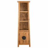 Vidaxl badkamerkast vrijstaand 48x32x170 cm massief grenenhout
