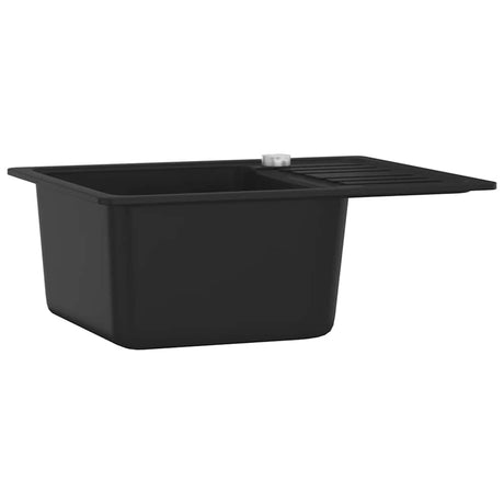 VIDAXL SINACK Einer Schüssel Granit schwarz
