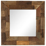 VIDAXL -Spiegel 50x50 cm Festes Recyclingholz