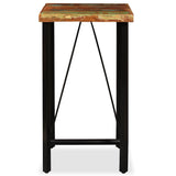 Vidaxl barset massief gerecycled hout en echt leer 3-delig