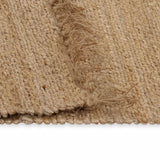 Vidaxl Teppich 120x180 cm Hand -gehobenes Jute natürlich