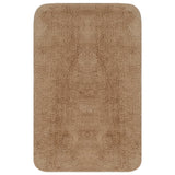 Vidaxl Bademattierungsset von Stoff Beige 3-Stück