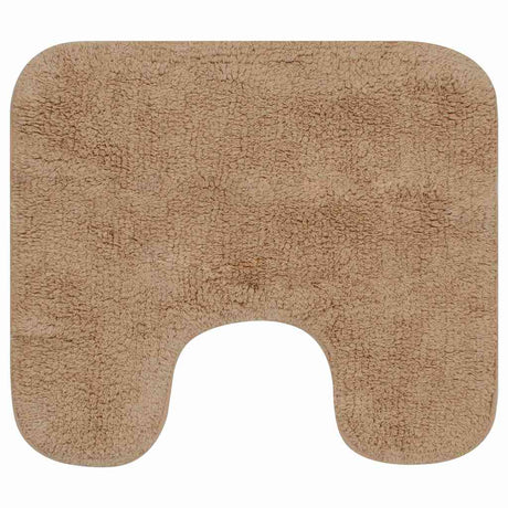 Vidaxl Bademattierungsset von Stoff Beige 3-Stück