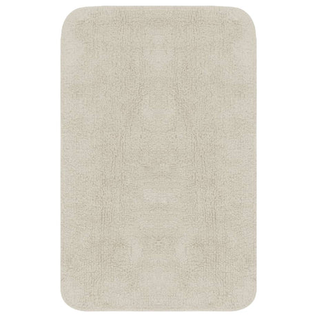 Vidaxl Bademattierungs-Set Fabric Weiß 3-Stück