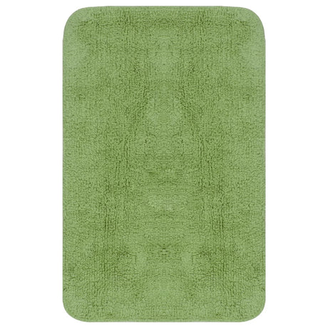 Vidaxl Bademattierungs-Set Fabric Green 3-Stück