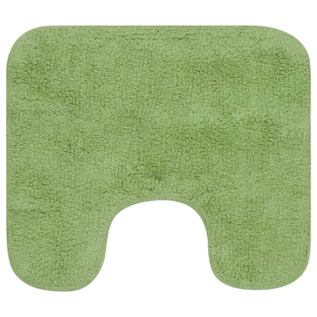 Vidaxl Bademattierungs-Set Fabric Green 3-Stück