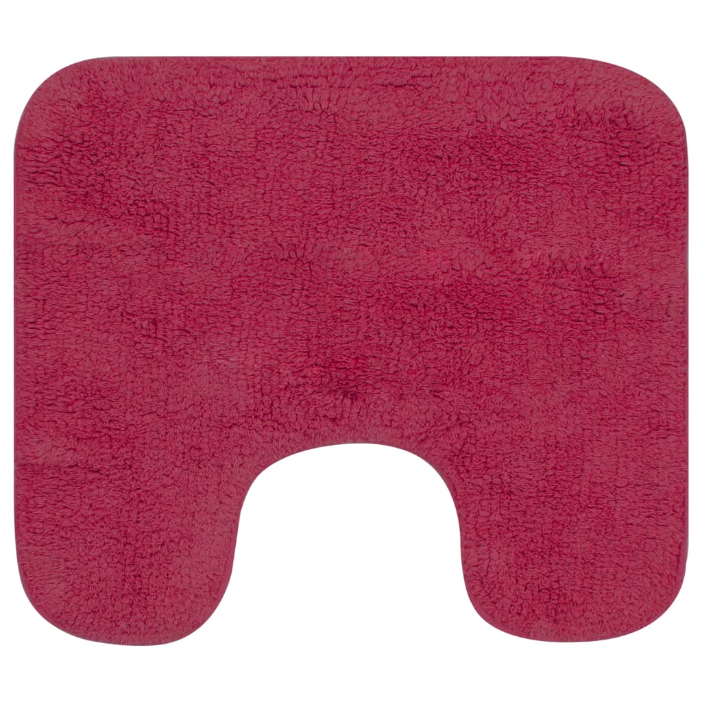 Vidaxl Bademattierung Set Fabric Fuchsia 3-Stück