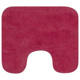 Vidaxl Bademattierung Set Fabric Fuchsia 3-Stück