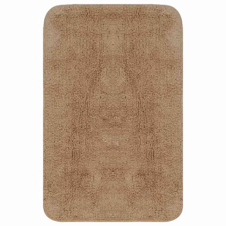 Vidaxl Bademattierungsset von Stoff Beige 2-Parts