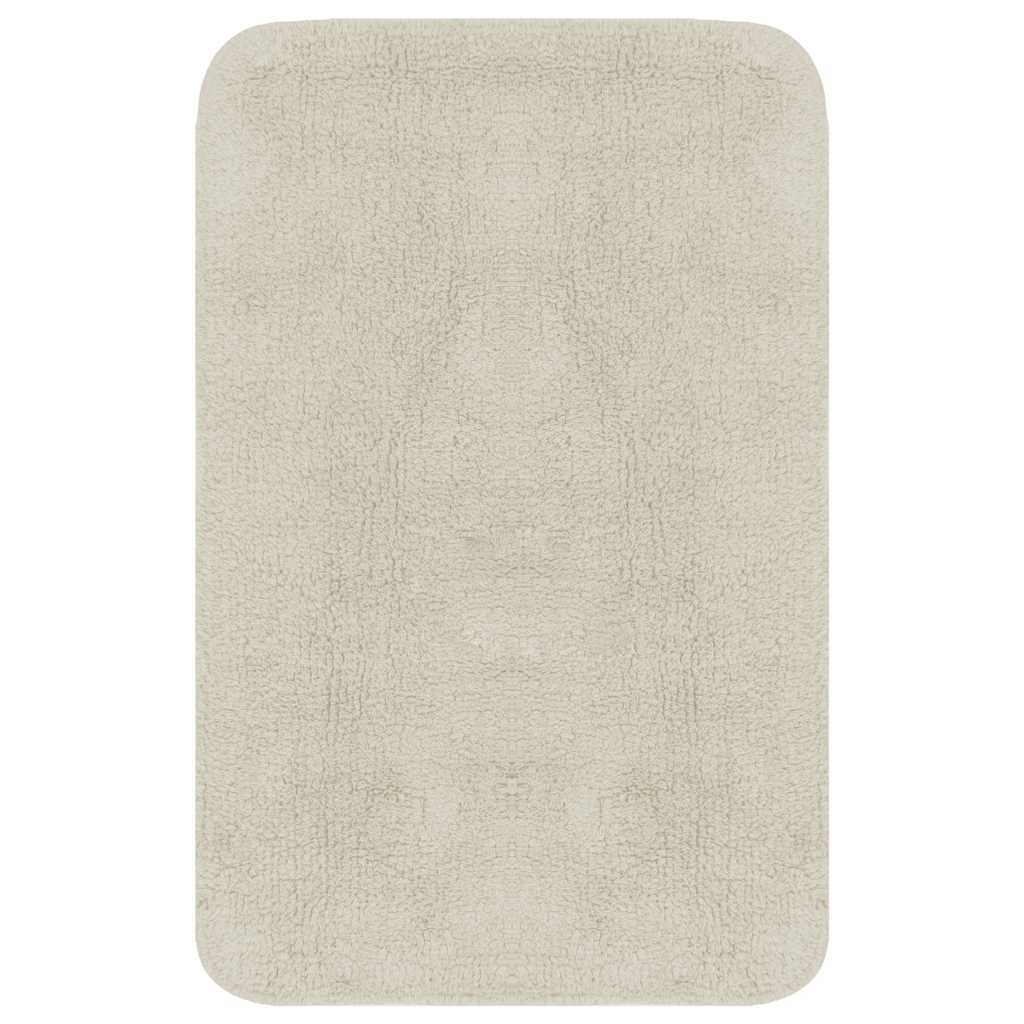 Vidaxl Bademattierungs-Set Fabric Weiß 2-Teile