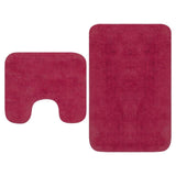 Vidaxl Bademattierung Set Fabric Fuchsia 2-Stück
