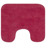 Vidaxl Bademattierung Set Fabric Fuchsia 2-Stück