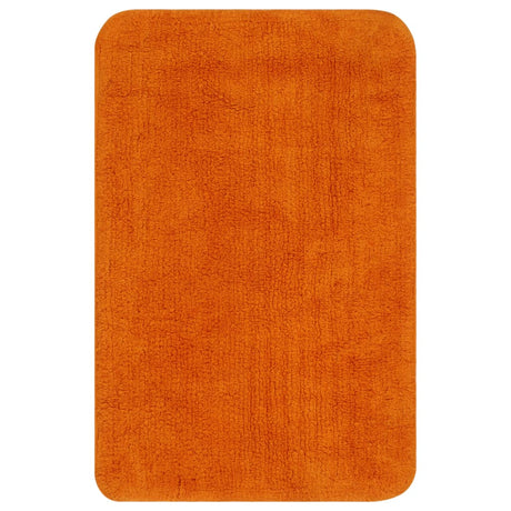 Vidaxl Bademattierungs-Set Fabric Orange 2-Teile