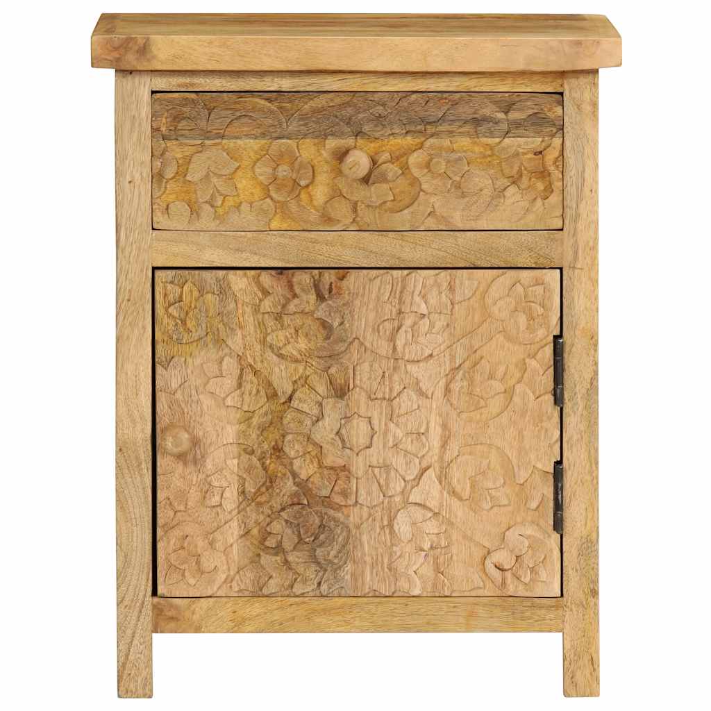 Vidaxl nachtkastje 40x30x50 cm massief mangohout