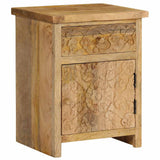 Vidaxl nachtkastje 40x30x50 cm massief mangohout