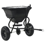 Vidaxl strooiwagen sleepmodel 45 l 125x74x79 cm pvc en staal