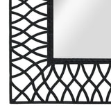 Vidaxl Wandspiegel 50 x 80 cm schwarz gebogen