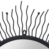 Vidaxl Wandspiegel Sunburst 80 cm schwarz