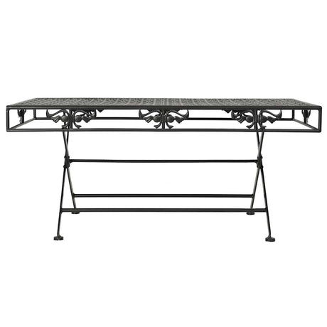 Vidaxl salontafel vintage stijl inklapbaar 100x50x45 cm metaal zwart