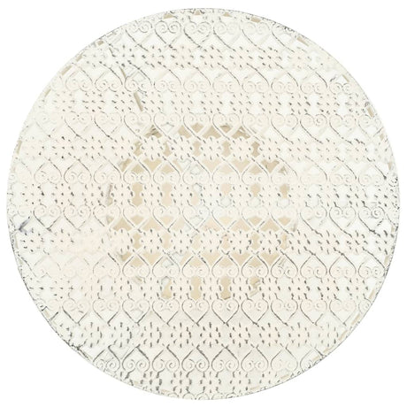 Vidaxl bistrotafel vintage stijl rond 40x70 cm metaal wit