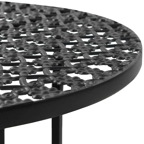Vidaxl bistrotafel 40x70 cm metaal zwart