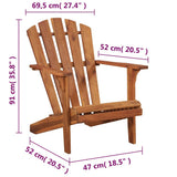 Vidaxl tuinstoel adirondack massief acaciahout
