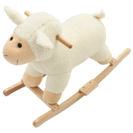 Vidaxl Hobdecker Schaap 78x34x58 cm Plüsch weiß