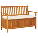 Vidaxl tuinopslagbank 120x63x84 cm massief acaciahout