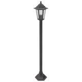 Vidaxl -Pfahlbeleuchtung für Garten E27 110 cm Aluminium Bronze 6 Stcs