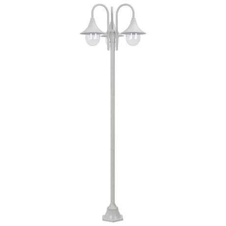 Vidaxl Paal Lighting Garden E27 220 cm Aluminium Weiß 3-Stück