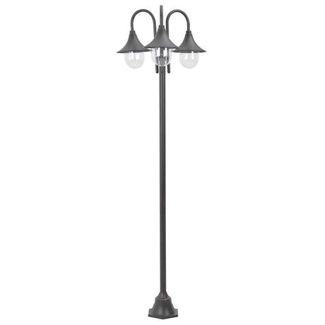 Vidaxl Pale Lighting Garden E27 220 cm Aluminium Bronze 3-Stück