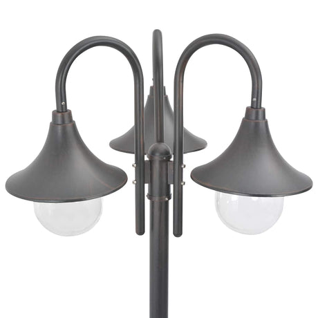 Vidaxl Pale Lighting Garden E27 220 cm Aluminium Bronze 3-Stück