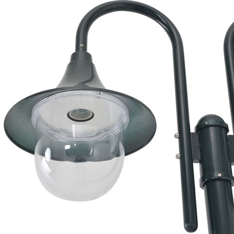 Vidaxl Pale Lighting Garden E27 220 cm Aluminium dunkelgrün 2-teilig