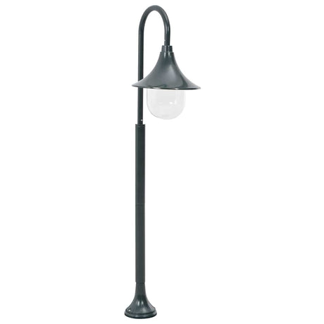 Vidaxl blasse Lichtgarten E27 120 cm Aluminium dunkelgrün