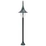 Vidaxl blasse Lichtgarten E27 120 cm Aluminium dunkelgrün