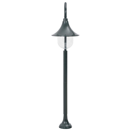 Vidaxl blasse Lichtgarten E27 120 cm Aluminium dunkelgrün