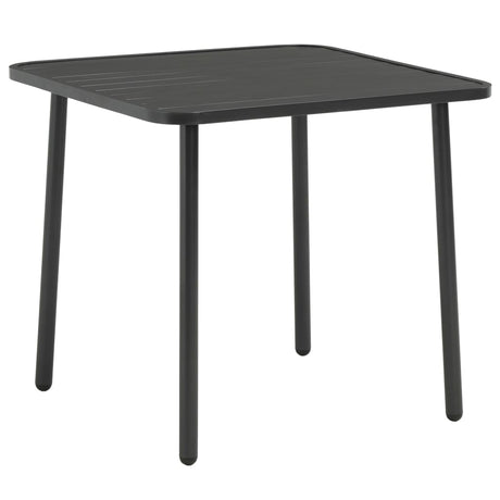 Vidaxl tuintafel 80x80x72 cm staal donkergrijs
