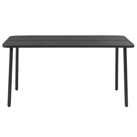 Vidaxl tuintafel 150x90x72 cm staal donkergrijs