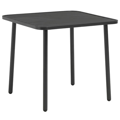 Vidaxl 3-delige bistroset staal donkergrijs