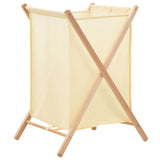 VIDAXL -Waschkorb 42x41x64 cm Zedernholz und Staub Beige