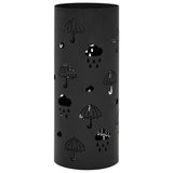 Vidaxl Regenschirmhalter Regenschirmstahl schwarz