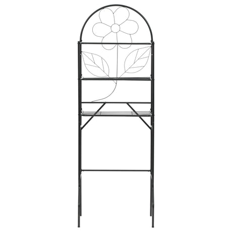 Vidaxl Badezimmer Rack 60x33x174 cm Schwarz